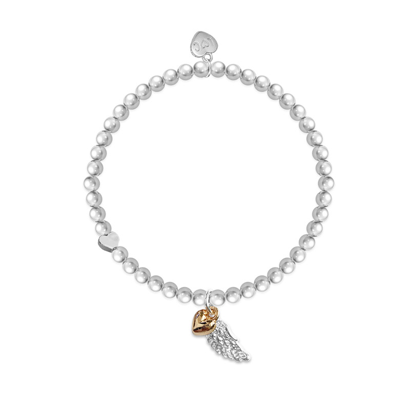 Guardian Angel Heart Charm