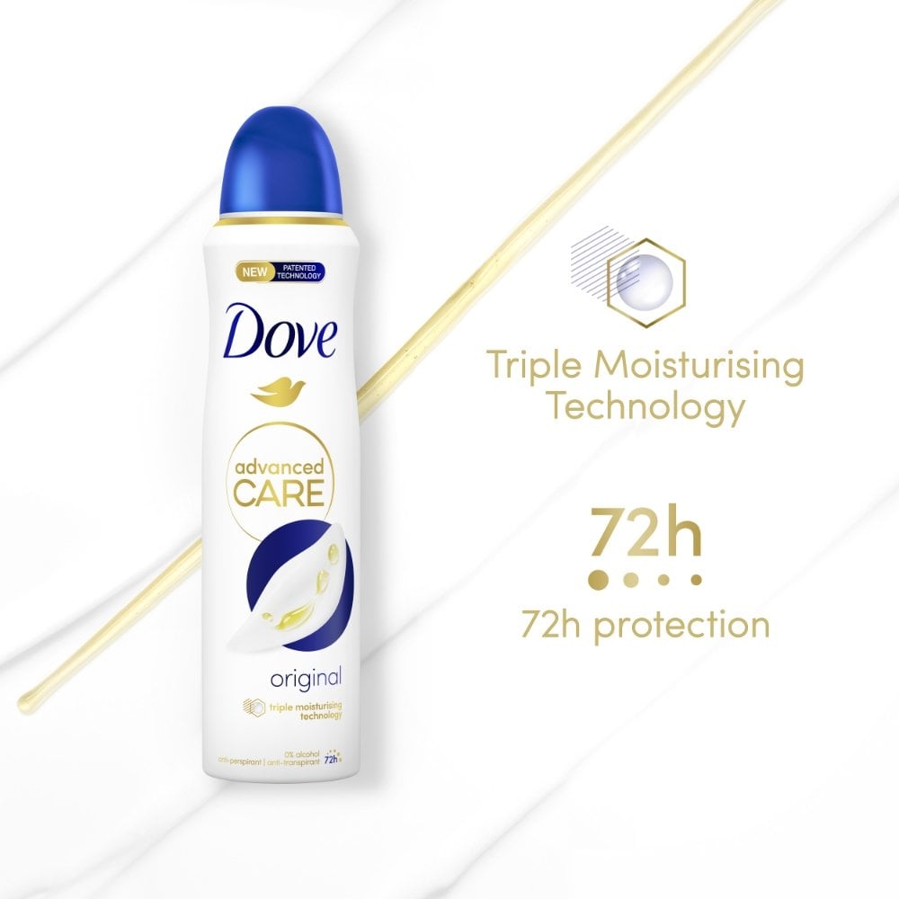 Dove Advanced Care Original Anti-perspirant Deodorant Spray 200ml