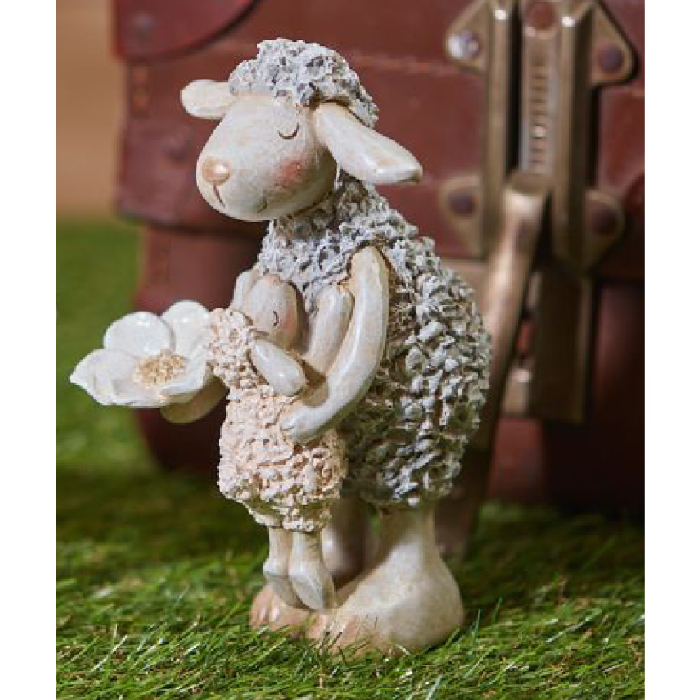 Textured Sheep Family Ornament