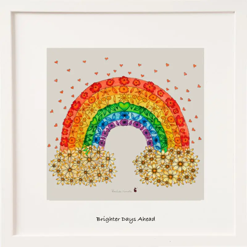Optimistic Rainbow Art Print