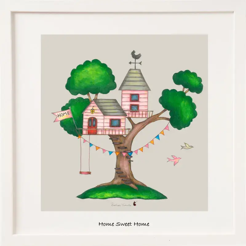 Treehouse Nostalgic Art Print