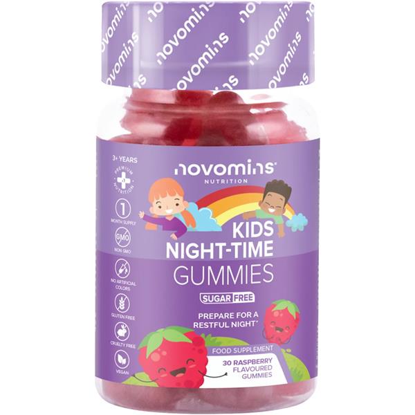 Novomins Kids Night-Time Gummies Raspberry
