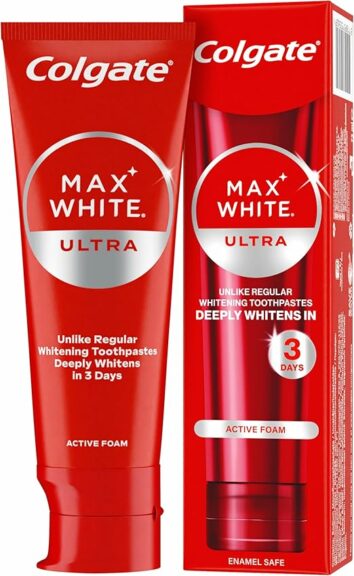 Colgate whitening foam toothpaste