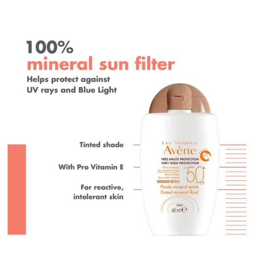 Avène tinted mineral fluid